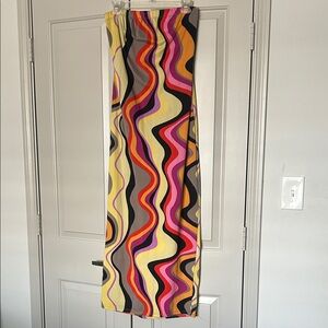 Fashion Nova Multicolor Wave Pattern Women's Skirt/ Tube Dress